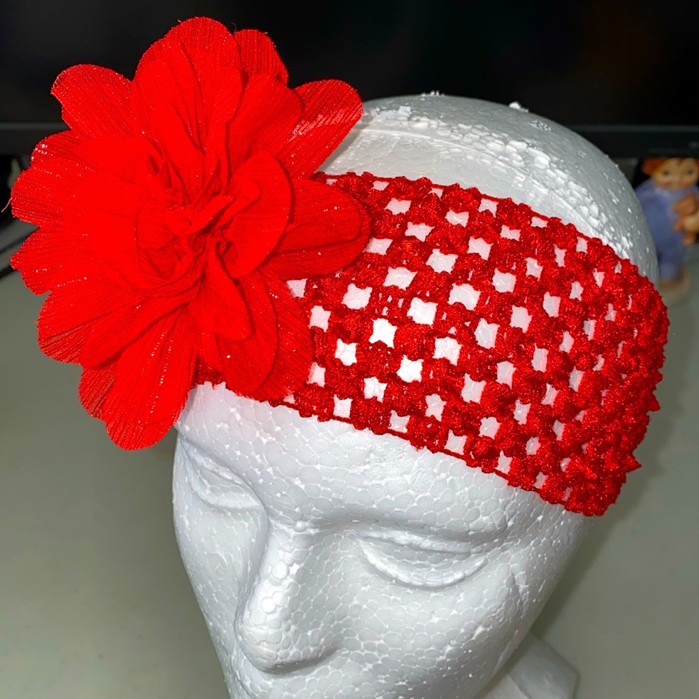 Flower lace headbands decorative hair accessories for babies